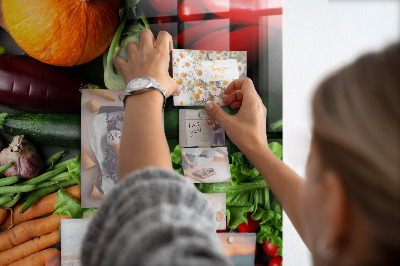 Lousa de vidro magnética Vegetais de outono