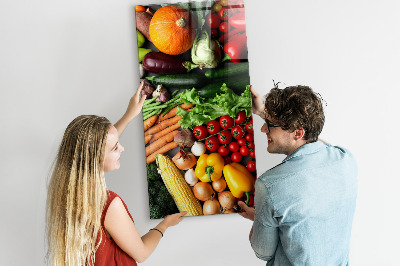 Lousa de vidro magnética Vegetais de outono
