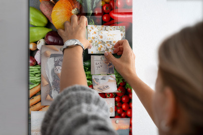 Lousa de vidro magnética Vegetais de outono