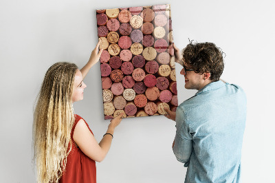 Quadro magnético decorativo Rolhas de vinho