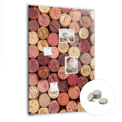Quadro magnético decorativo Rolhas de vinho