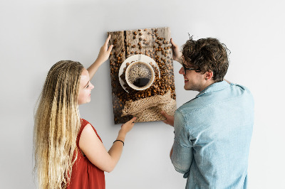 Quadro magnético decorativo Uma xícara de café
