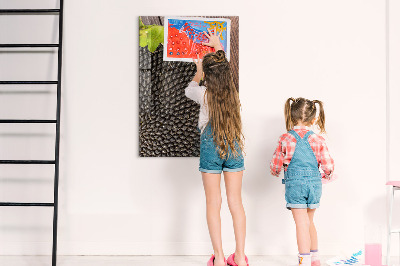 Quadro magnético decorativo Sementes de girassol