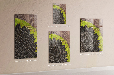 Quadro magnético decorativo Sementes de girassol