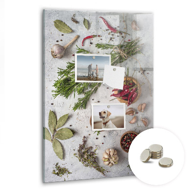 Quadro magnético Ervas