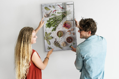 Quadro magnético Ervas