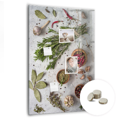 Quadro magnético Ervas