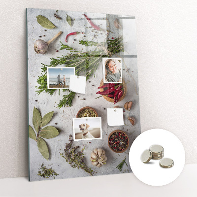 Quadro magnético Ervas