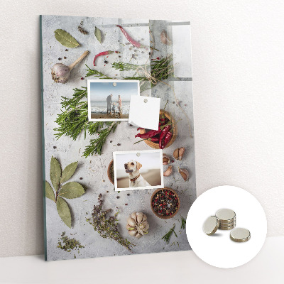 Quadro magnético Ervas