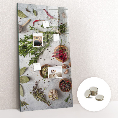 Quadro magnético Ervas