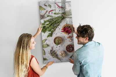 Quadro magnético Ervas