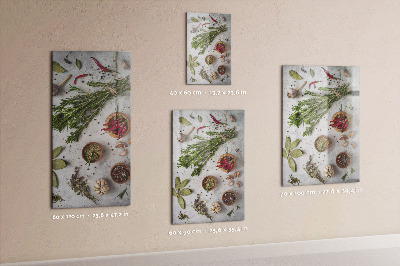 Quadro magnético Ervas