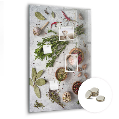 Quadro magnético Ervas