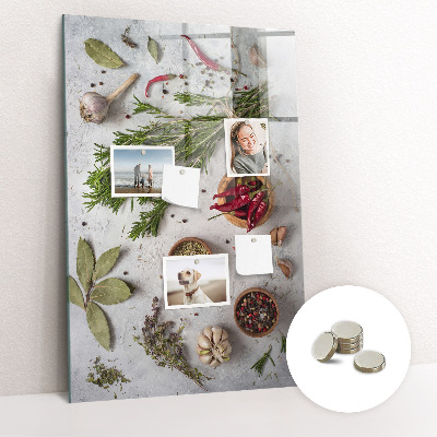 Quadro magnético Ervas