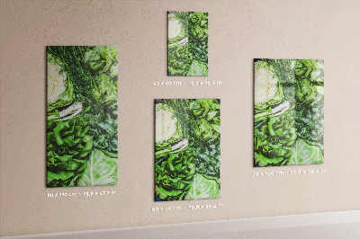 Quadro magnético Alface suculenta