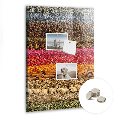 Quadro magnético Fileiras de especiarias