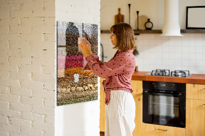 Quadro magnético Fileiras de especiarias