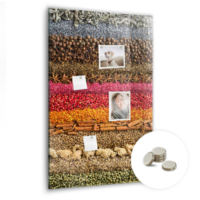 Quadro magnético Fileiras de especiarias