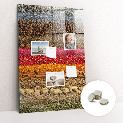 Quadro magnético Fileiras de especiarias