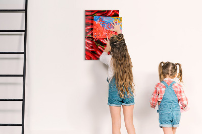 Lousa de vidro magnética Pimentas