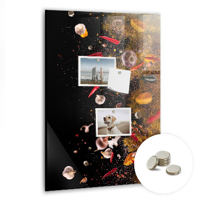 Quadro magnético Uma explosão de sabores
