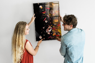 Quadro magnético Uma explosão de sabores