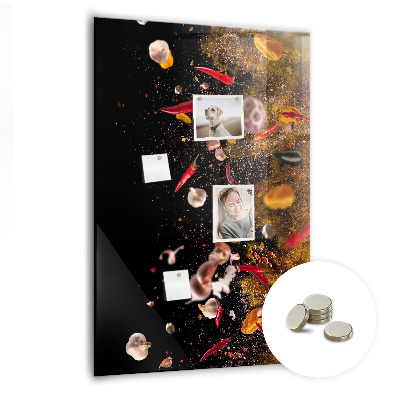 Quadro magnético Uma explosão de sabores