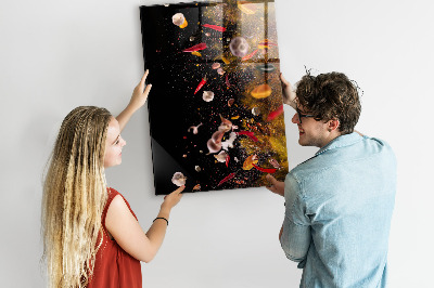 Quadro magnético Uma explosão de sabores