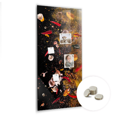 Quadro magnético Uma explosão de sabores