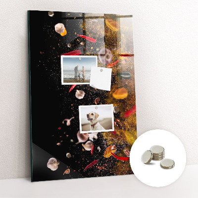 Quadro magnético Uma explosão de sabores
