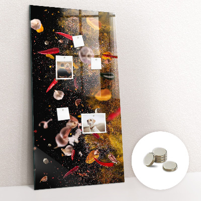 Quadro magnético Uma explosão de sabores