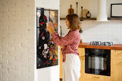 Quadro magnético Uma explosão de sabores