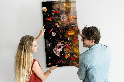 Quadro magnético Uma explosão de sabores