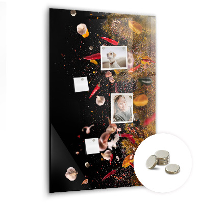 Quadro magnético Uma explosão de sabores