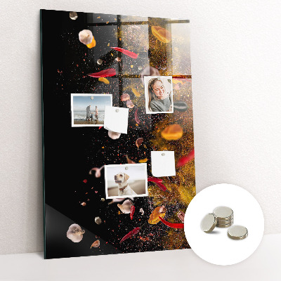 Quadro magnético Uma explosão de sabores