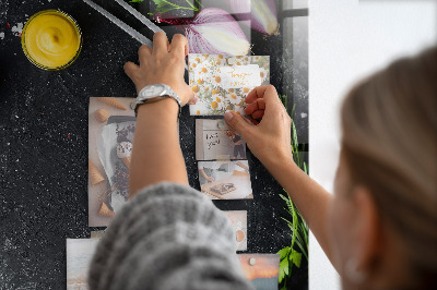 Lousa de vidro magnética Ingredientes da pizza