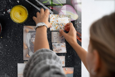 Lousa de vidro magnética Ingredientes da pizza