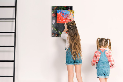 Lousa de vidro magnética Ingredientes da pizza