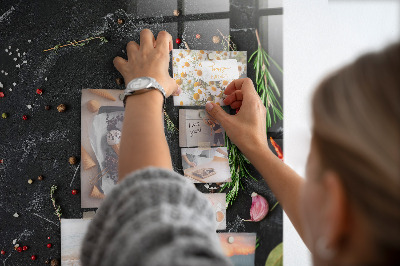 Quadro magnético decorativo Composição de especiarias