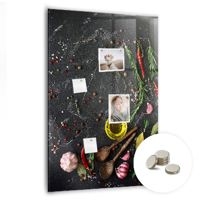 Quadro magnético decorativo Composição de especiarias