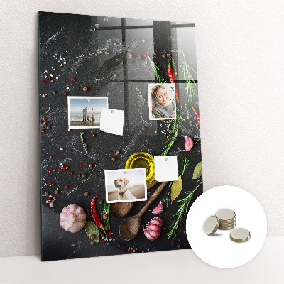Quadro magnético decorativo Composição de especiarias