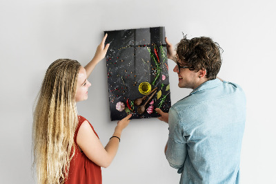 Quadro magnético decorativo Composição de especiarias
