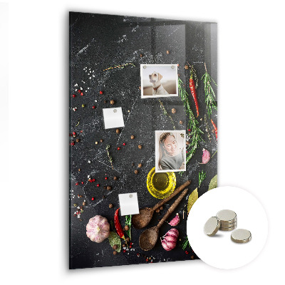 Quadro magnético decorativo Composição de especiarias
