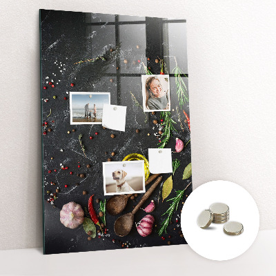 Quadro magnético decorativo Composição de especiarias