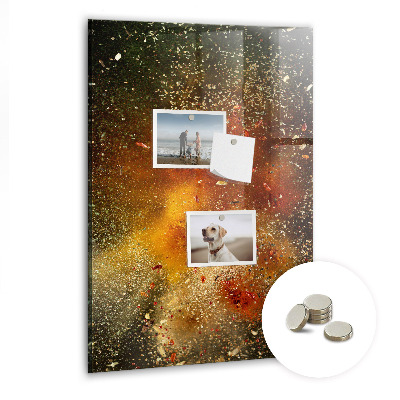 Lousa de vidro magnética Uma explosão de sabor