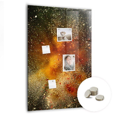 Lousa de vidro magnética Uma explosão de sabor