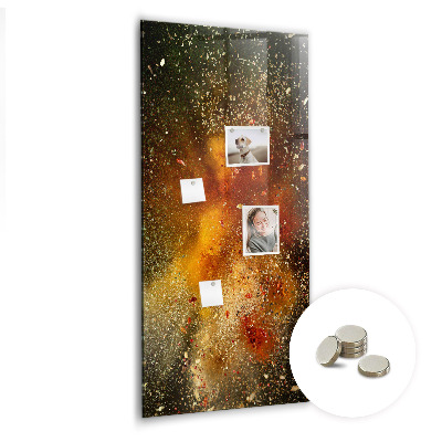 Lousa de vidro magnética Uma explosão de sabor