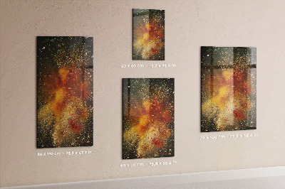 Lousa de vidro magnética Uma explosão de sabor