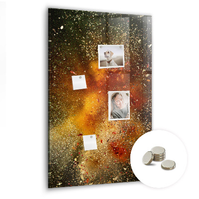 Lousa de vidro magnética Uma explosão de sabor