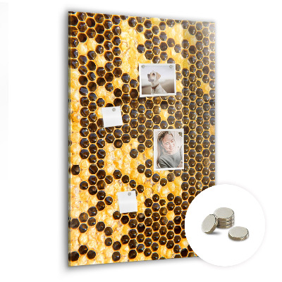 Quadro magnético decorativo Favo de mel